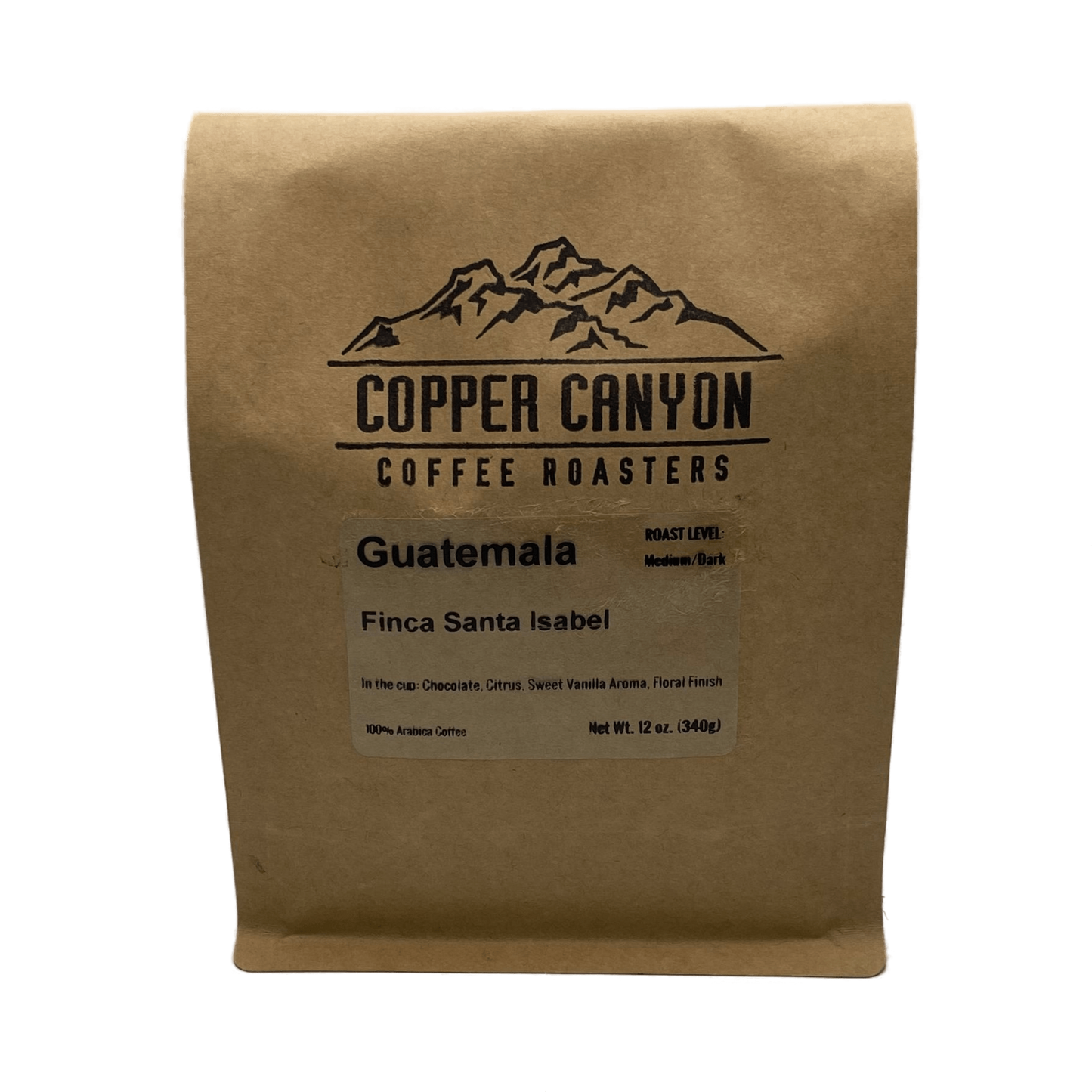 12 oz bag of Guatemala, single origin, medium roast coffee